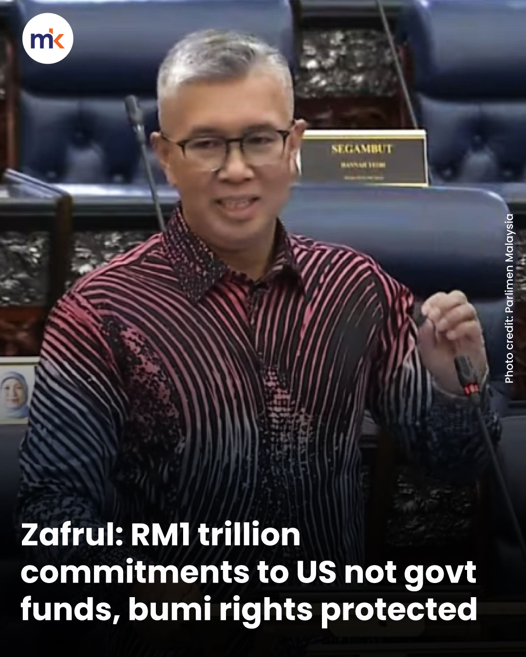 Zafrul: RM1 trillion commitments to US not govt funds, bumi rights protected