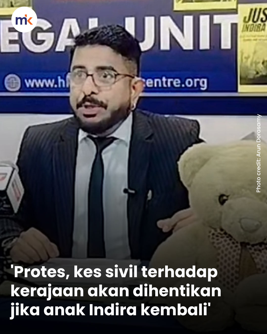 'Protes, kes sivil terhadap kerajaan akan dihentikan jika anak Indira kembali'