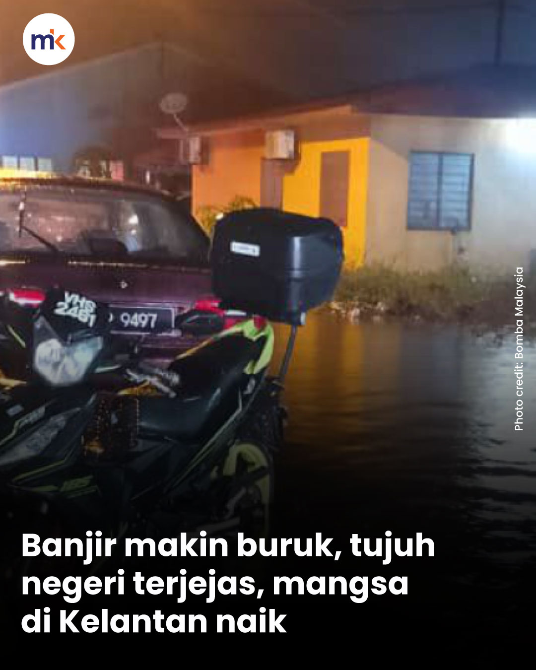 Banjir makin buruk, tujuh negeri terjejas, mangsa di Kelantan naik