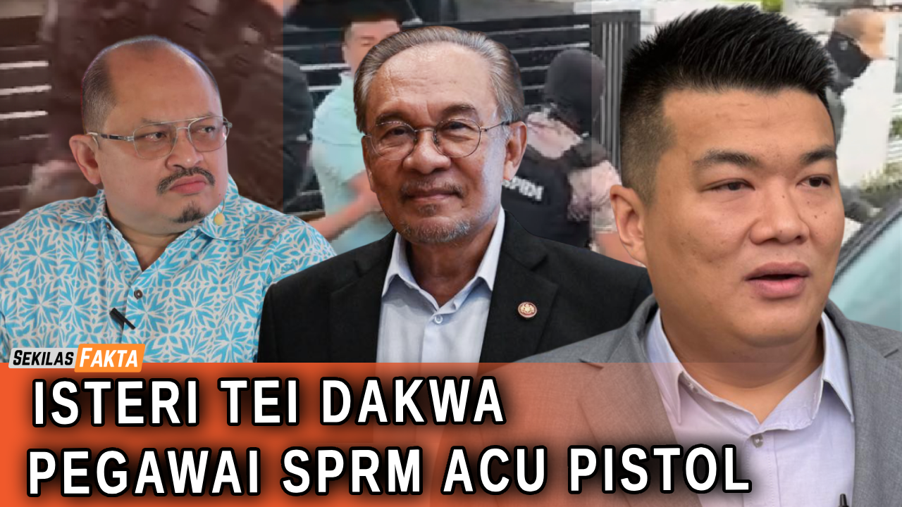 Pegawai bertopeng tahan Tei, Isteri dakwa pegawai acu pistol, Shamsul ditahan | SEKILAS FAKTA