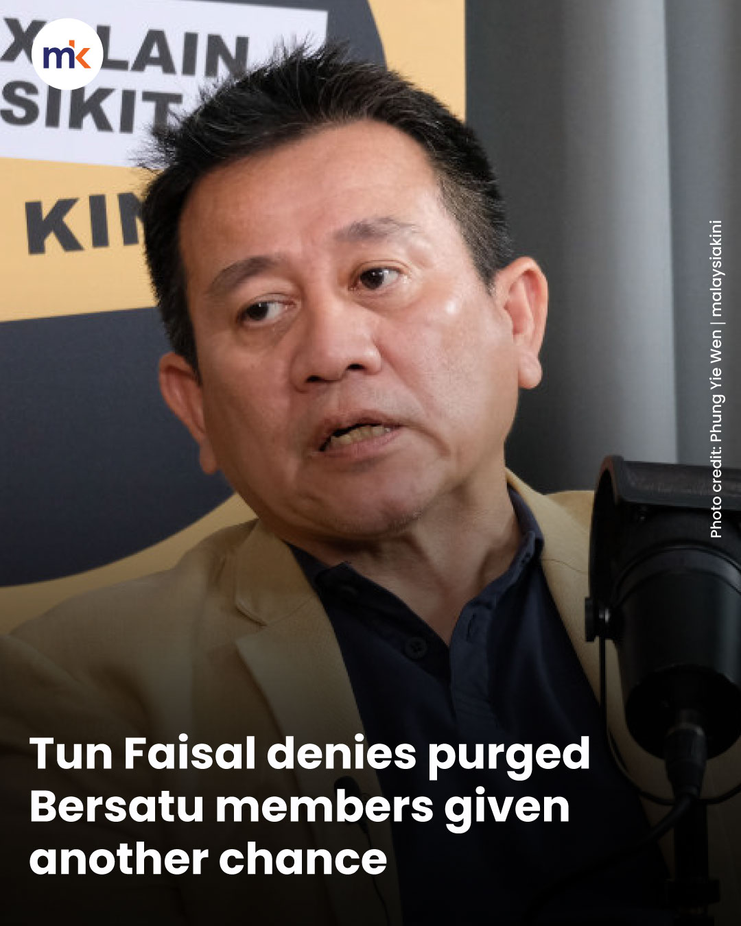 Tun Faisal denies purged Bersatu members given another chance