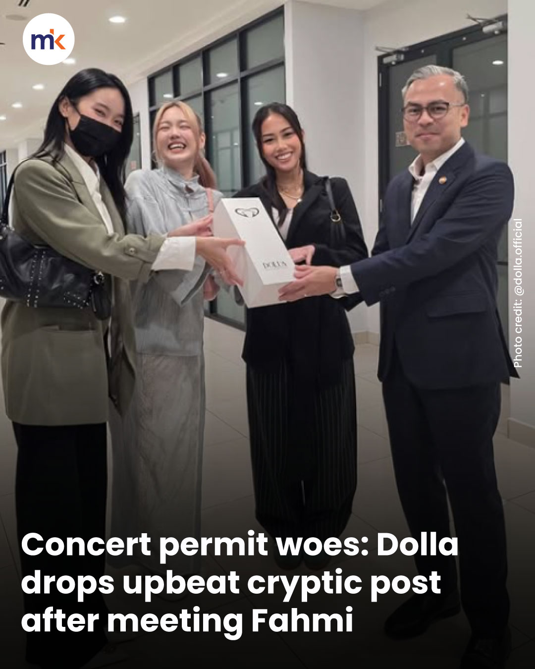 Concert permit woes: Dolla drops upbeat cryptic post after meeting Fahmi