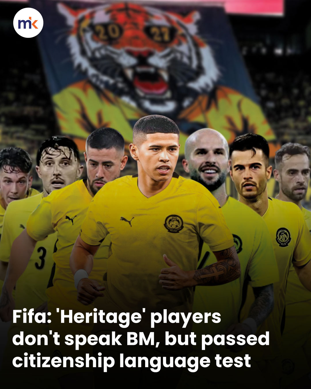 Fifa: 'Heritage' players don't speak BM, but passed citizenship language test