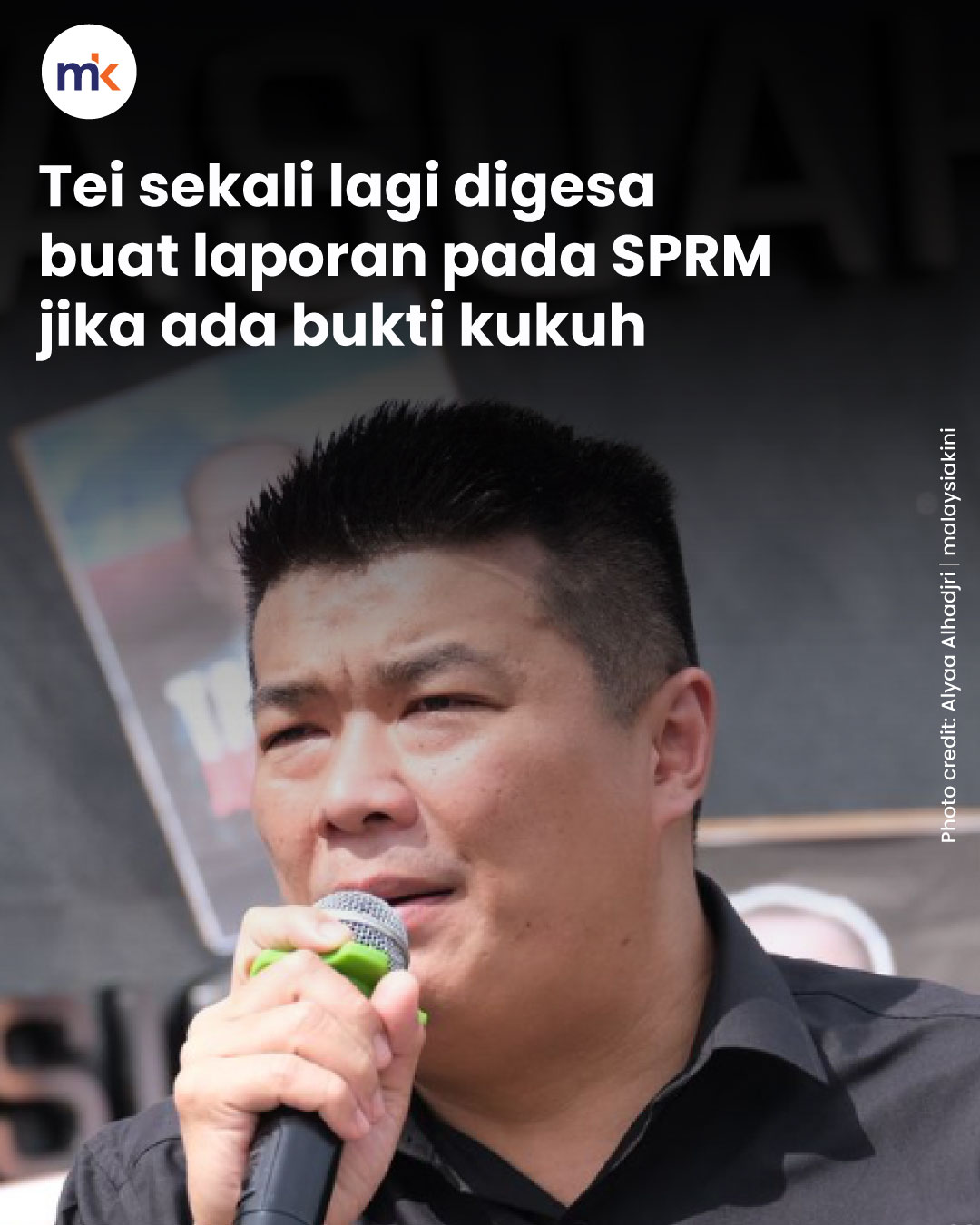 Tei sekali lagi digesa buat laporan pada SPRM jika ada bukti kukuh