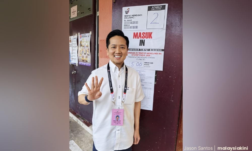Sabah polls: PBRS chief Arthur casts vote in Sook