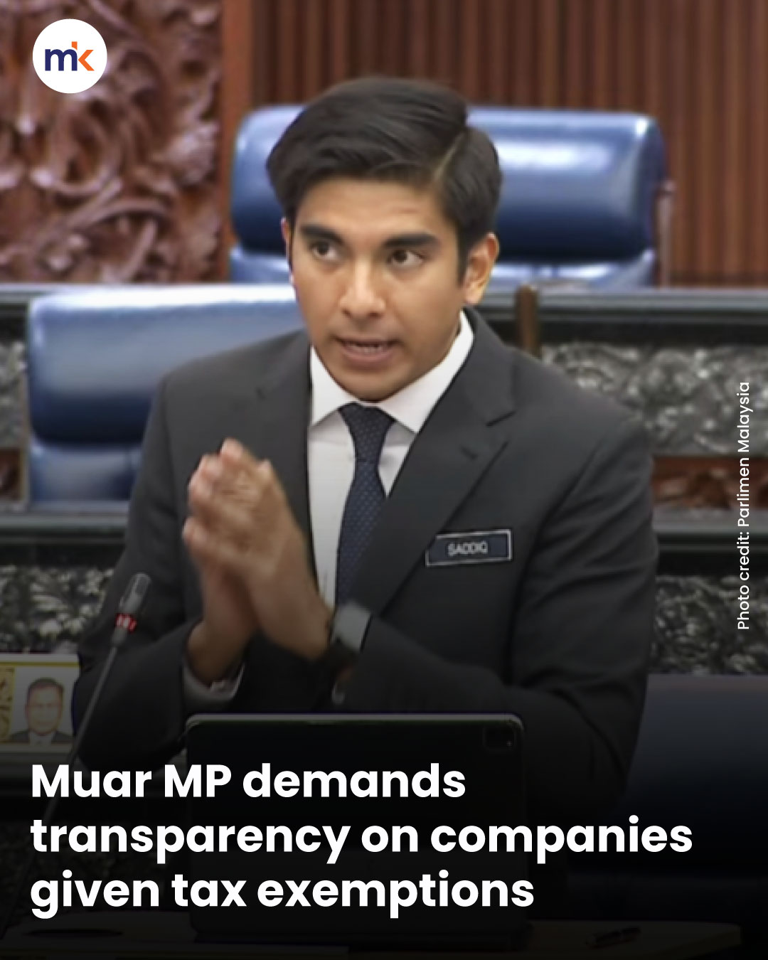 Muar MP demands transparency on companies given tax exemptions