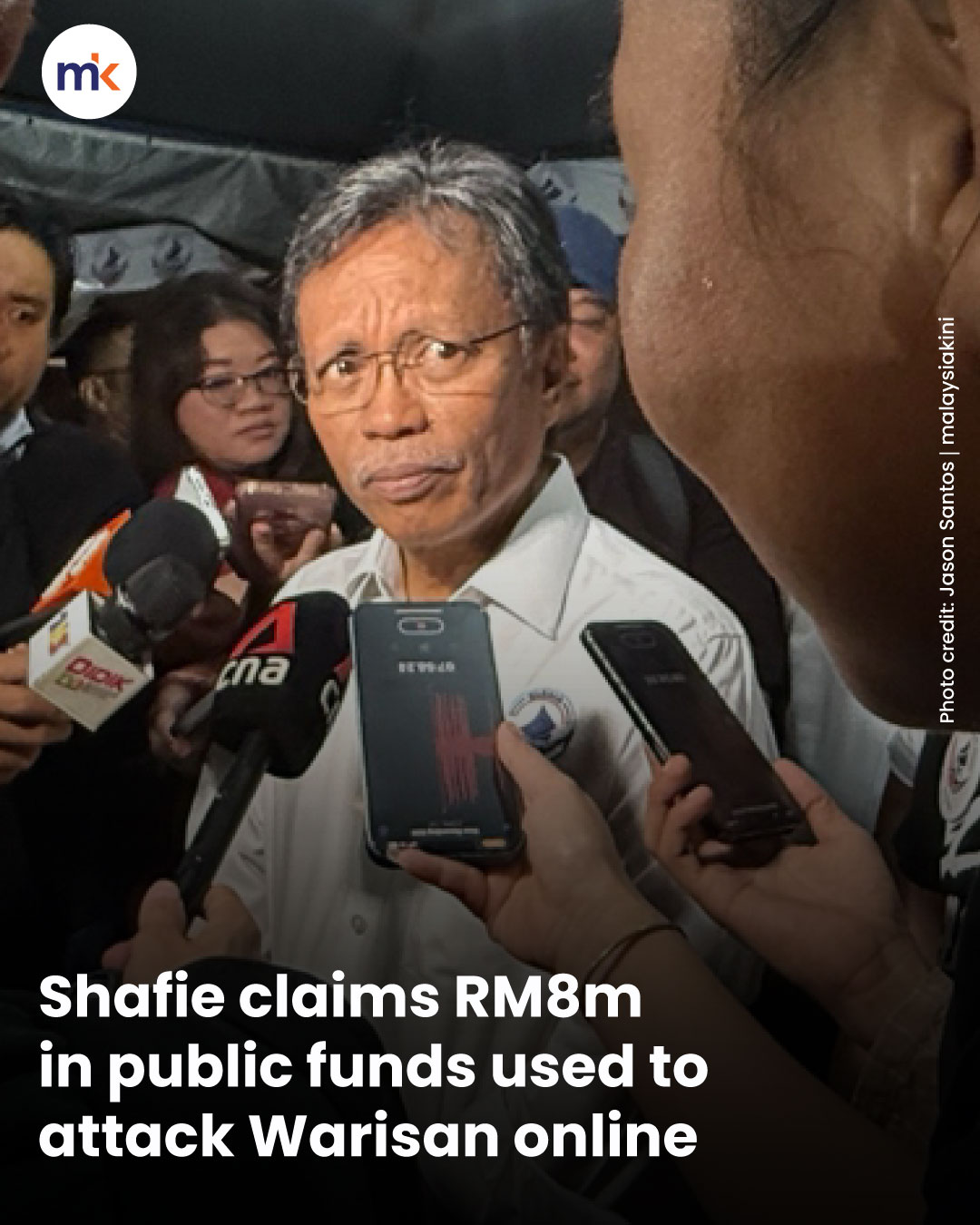 Shafie claims RM8m in public funds used to attack Warisan online