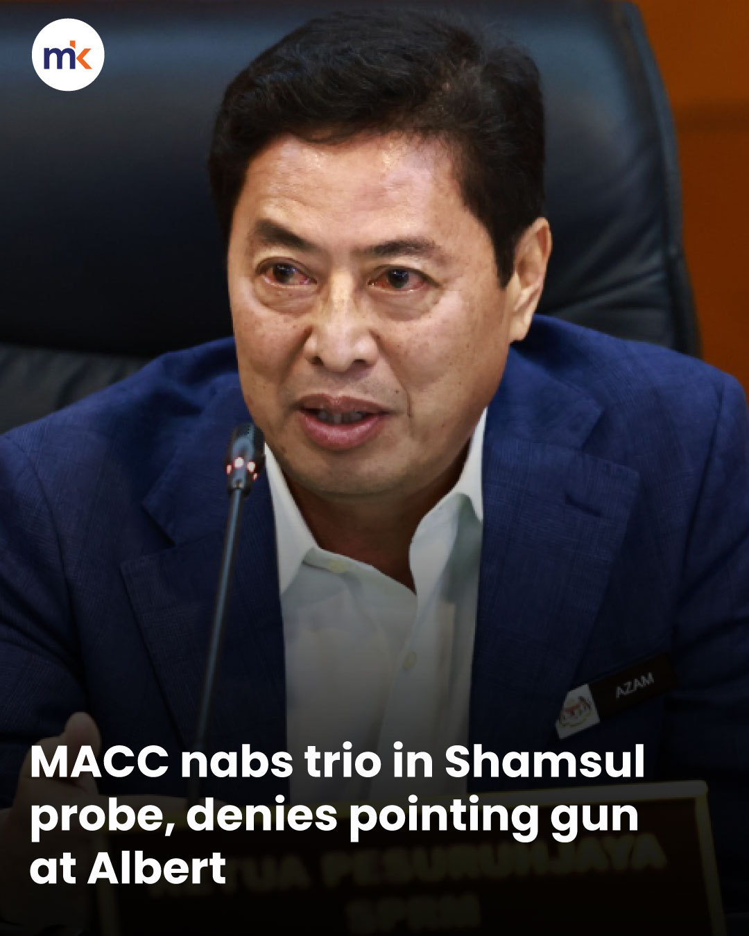 MACC nabs trio in Shamsul probe, denies pointing gun at Albert