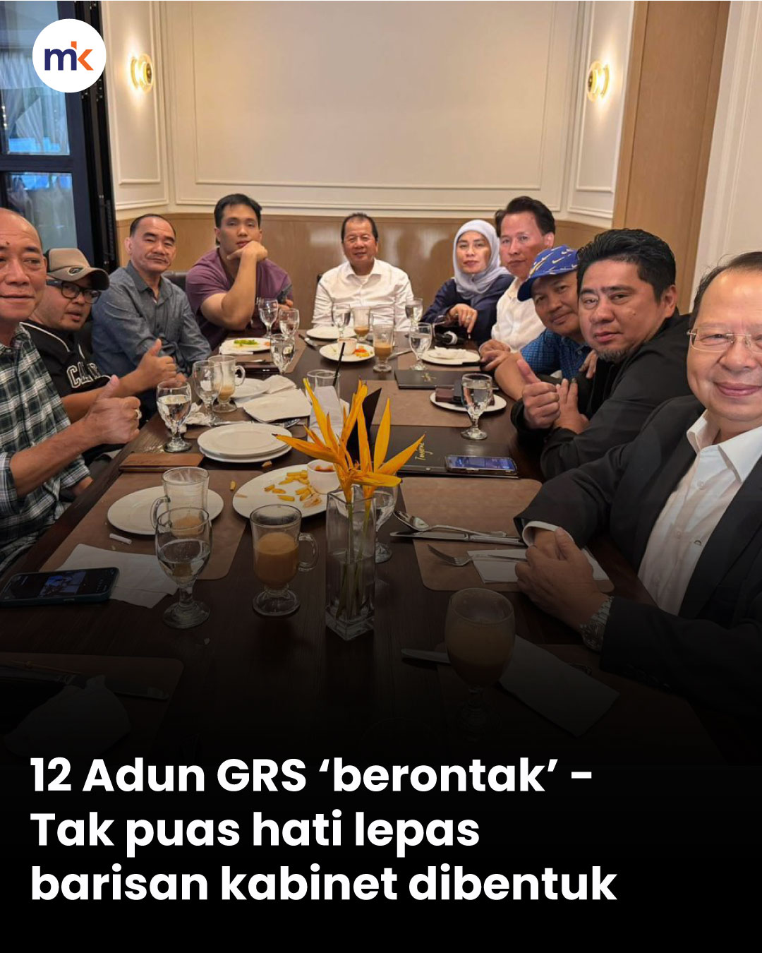 12 Adun GRS ‘berontak’ - Tak puas hati lepas barisan kabinet dibentuk