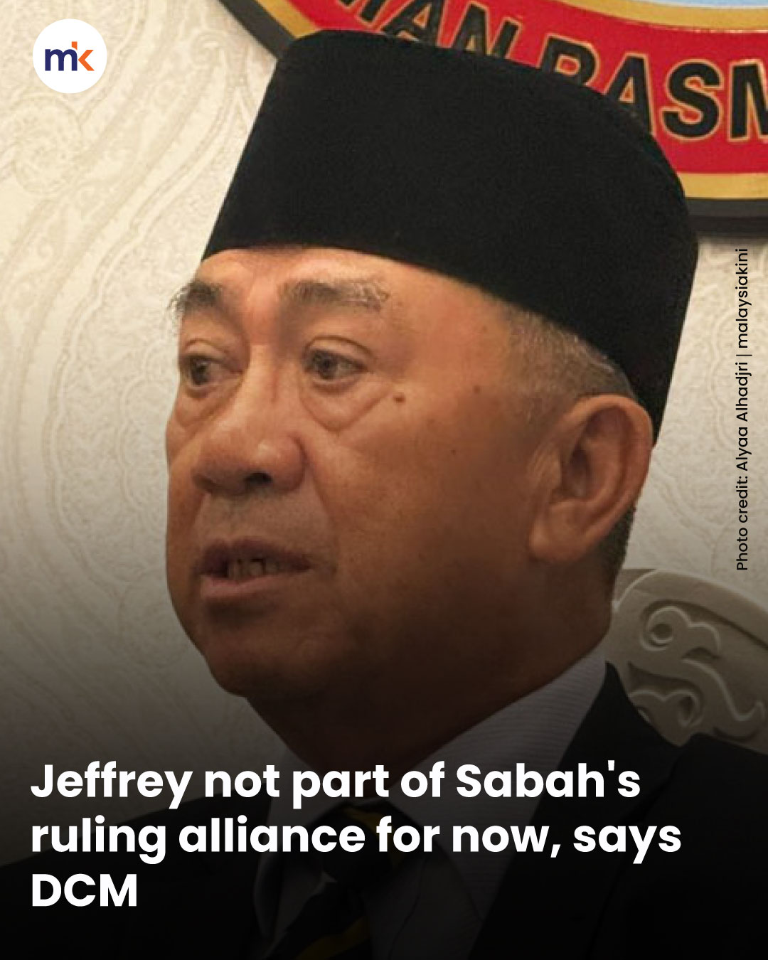 Jeffrey not part of Sabah's ruling alliance for now, says DCM