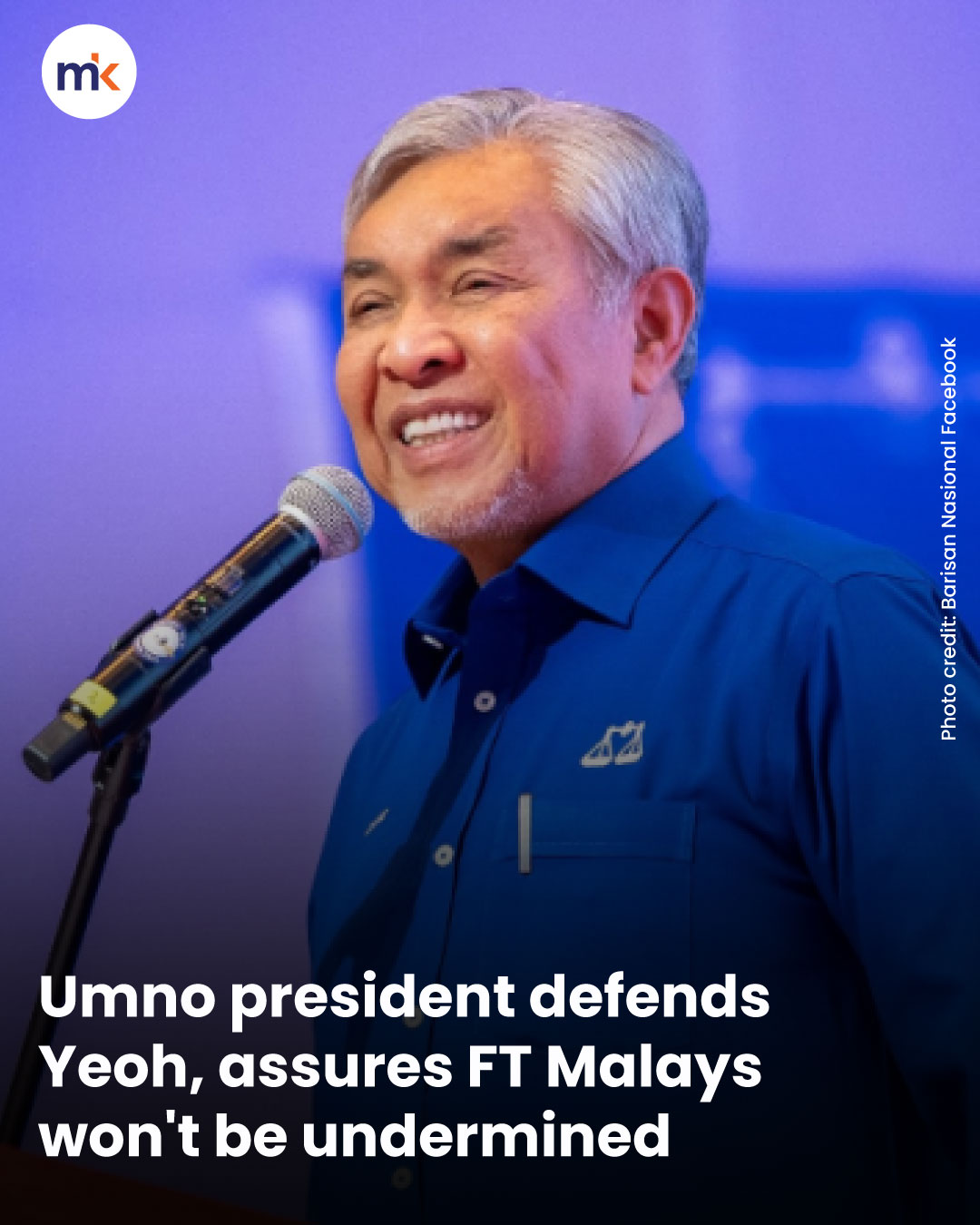 Umno president defends Yeoh, assures FT Malays won't be undermined