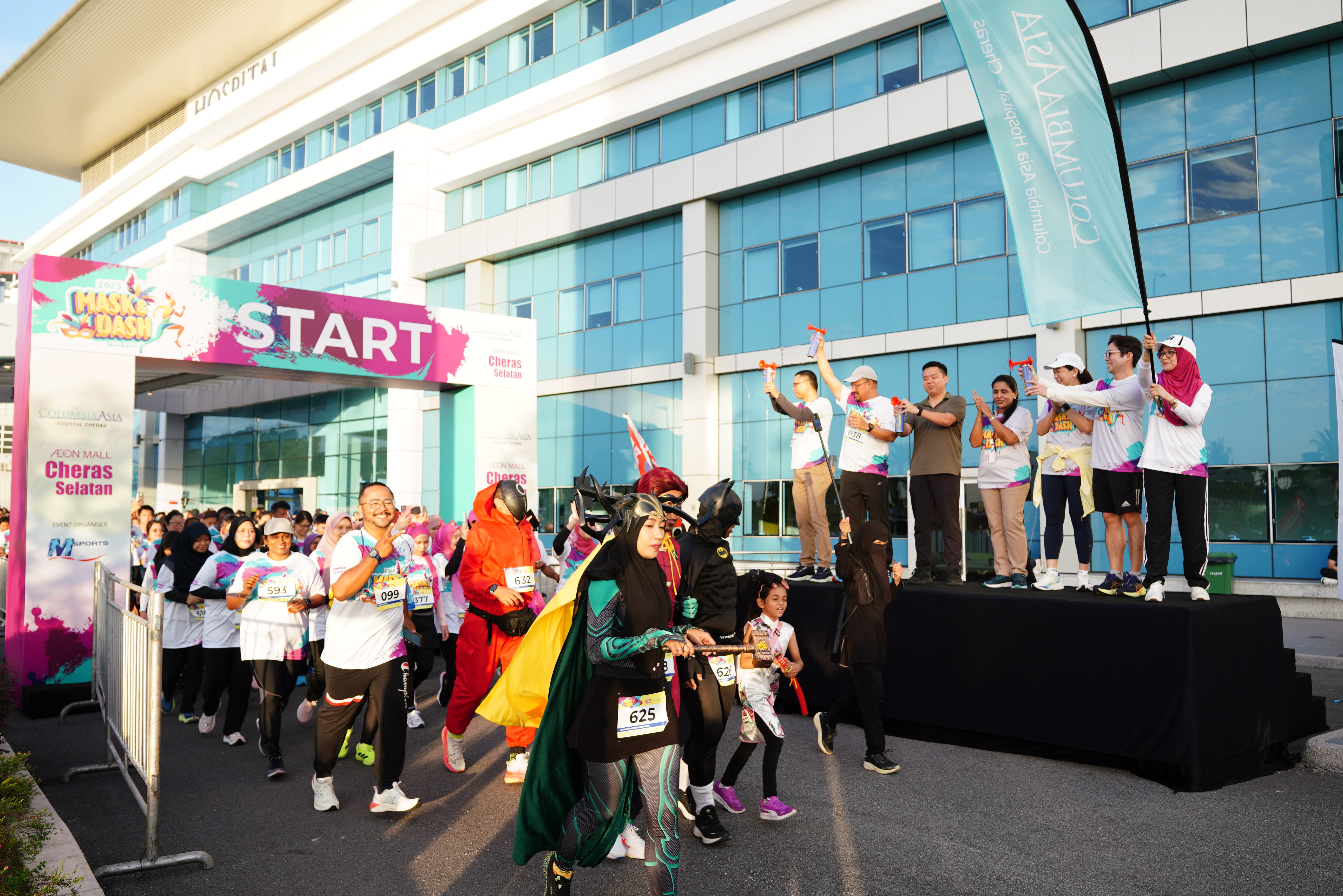 Columbia Asia Hospital Cheras and AEON Cheras Selatan Unite  in Colourful 5KM ‘Mask & Dash’ Fun Run