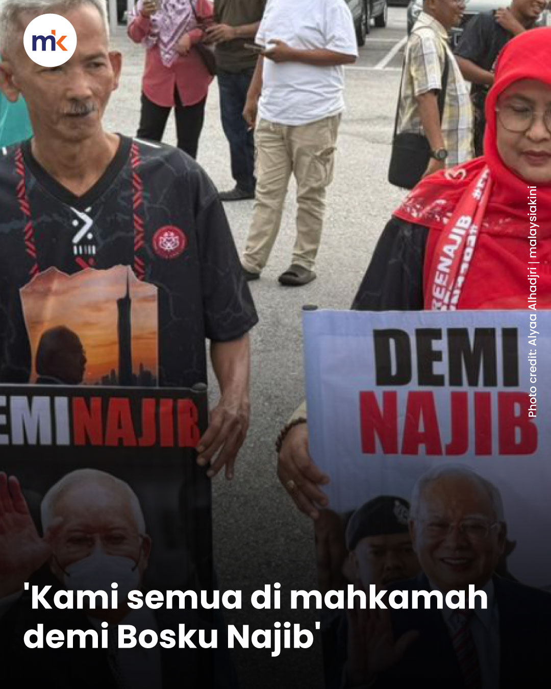 'Kami semua di mahkamah demi Bosku Najib'