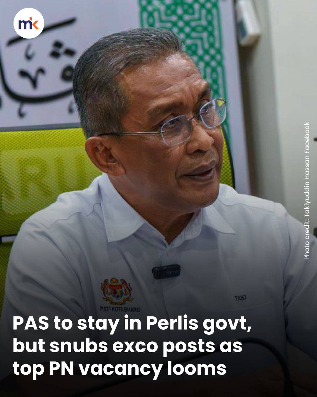PAS to stay in Perlis govt, but snubs exco posts as top PN vacancy looms
