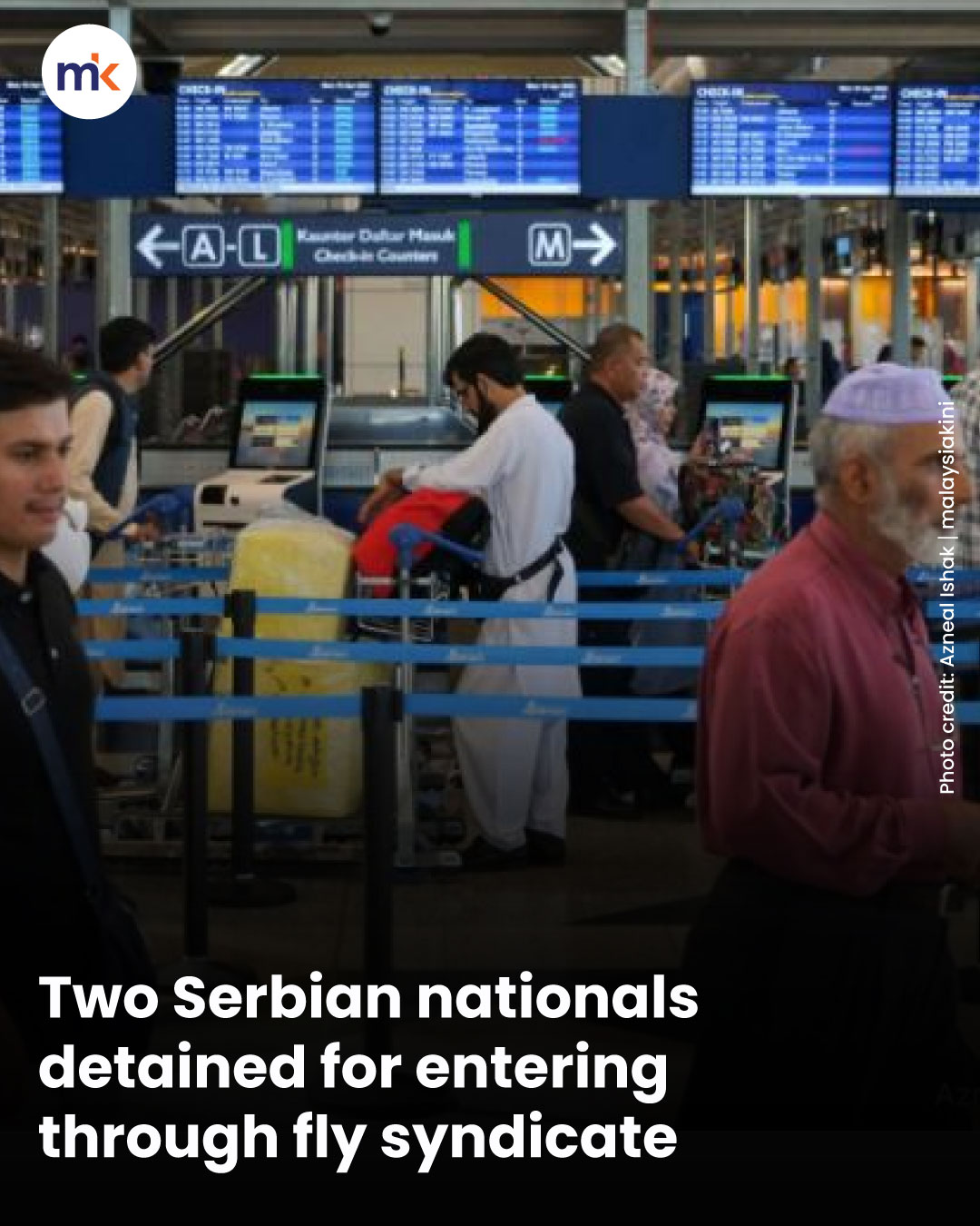 Two Serbian nationals detained for entering through fly syndicate