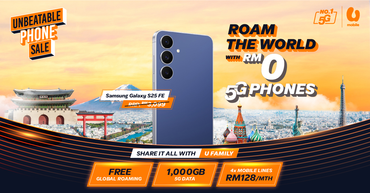 U Mobile's Unbeatable Phone Sale: RM0 5G Phones, Free Roaming, Easy Upgrades