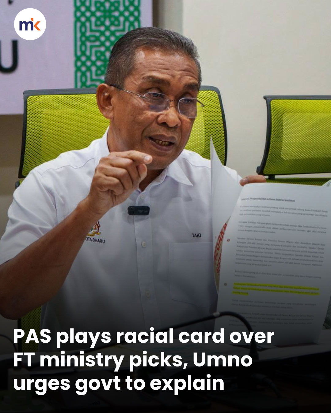 PAS plays racial card over FT ministry picks, Umno urges govt to explain