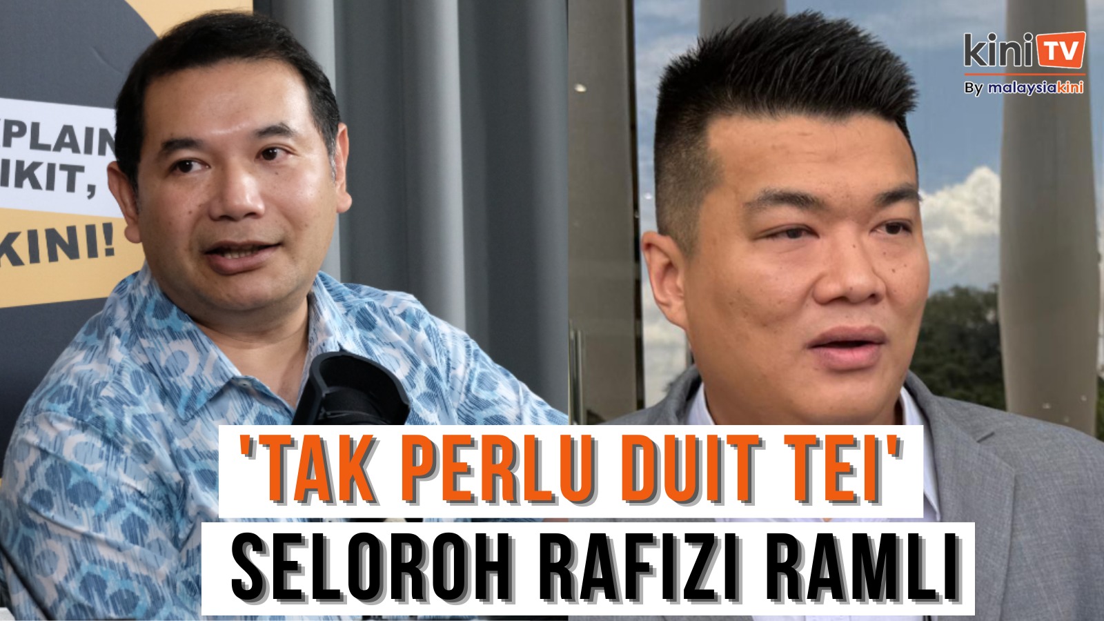 ‘Tak perlu duit Tei, sabun RM1 pun boleh basuh’  seloroh Rafizi sambil  sambil promosi Fleximart