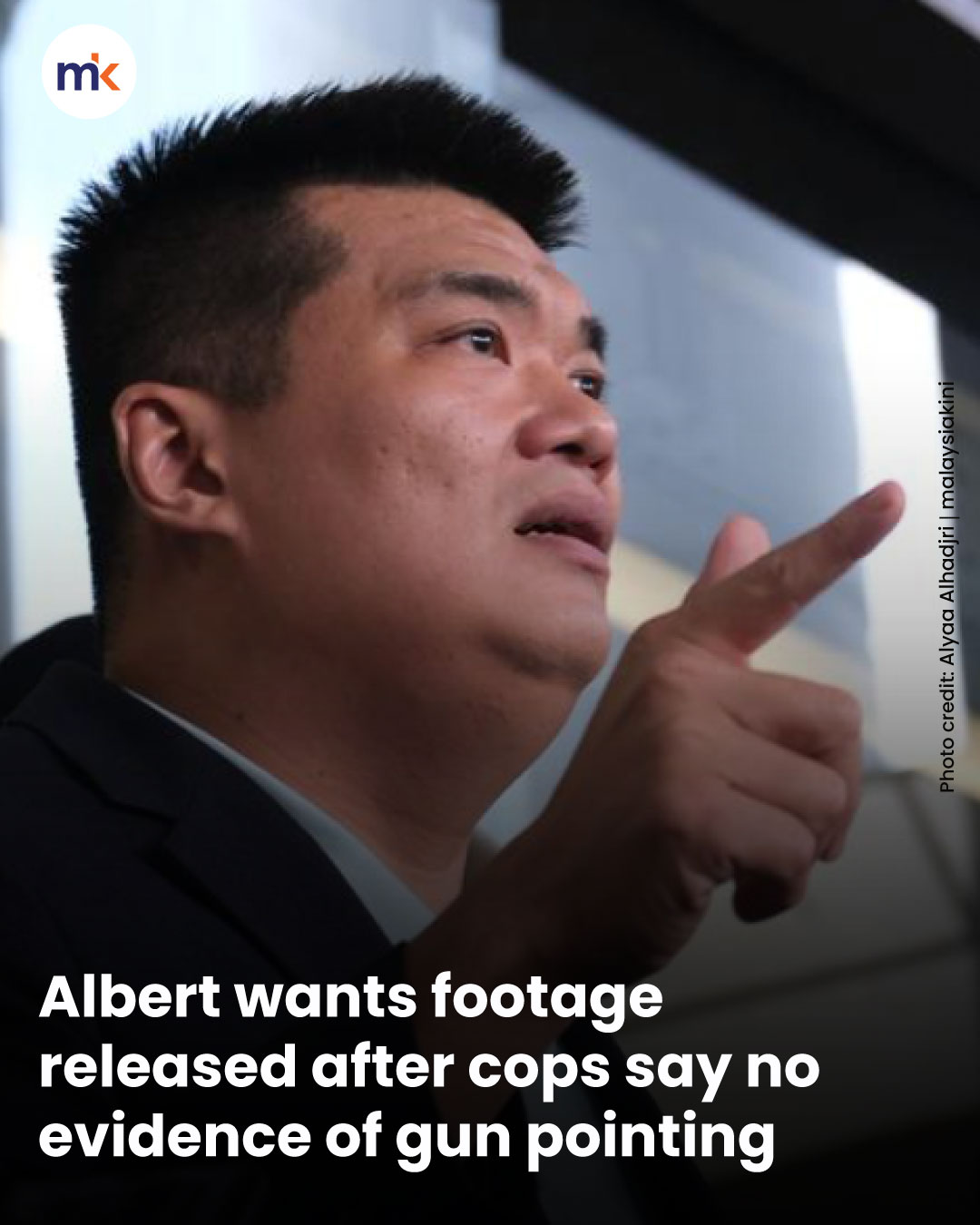 Albert wants footage released after cops say no evidence of gun pointing
