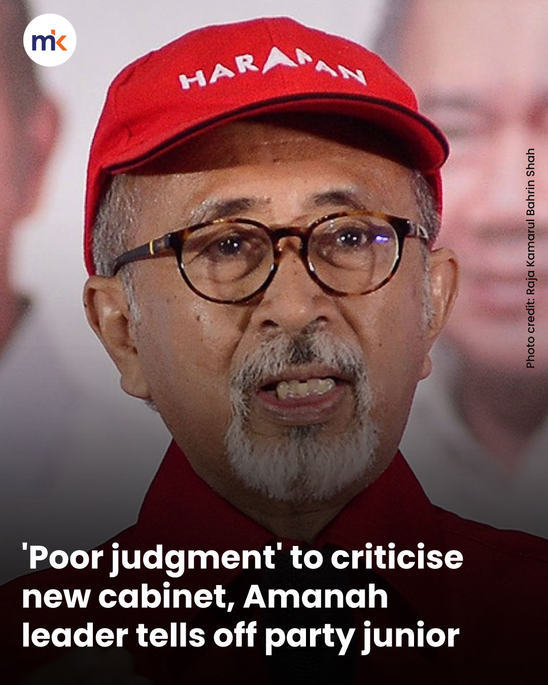 'Poor judgment' to criticise new cabinet, Amanah leader tells off party junior