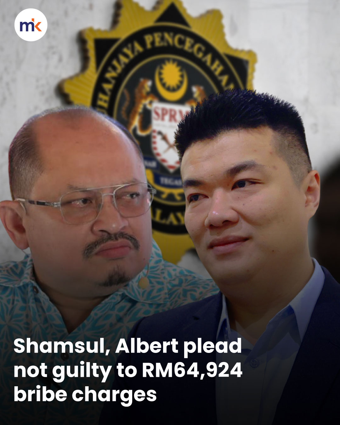 Shamsul, Albert plead not guilty to RM64,924 bribe charges