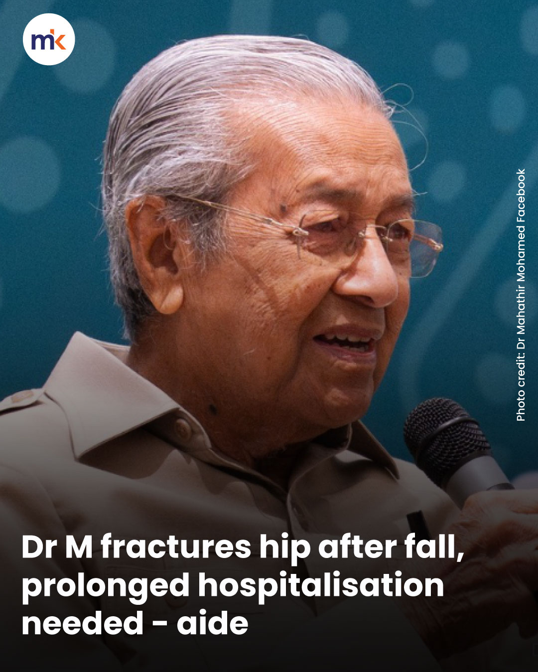 Dr M fractures hip after fall, prolonged hospitalisation needed - aide