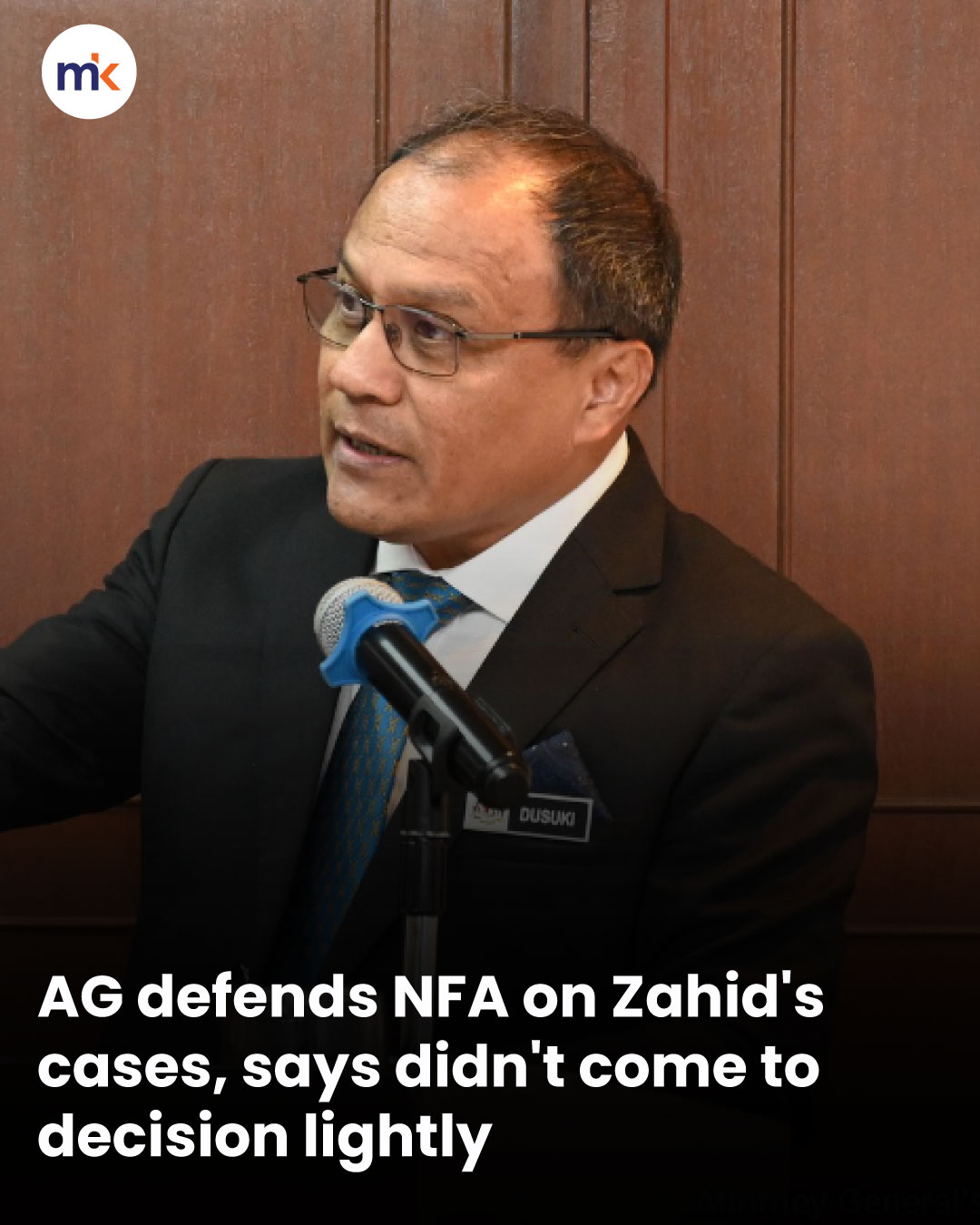 AG defends NFA on Zahid's cases, says didn't come to decision lightly