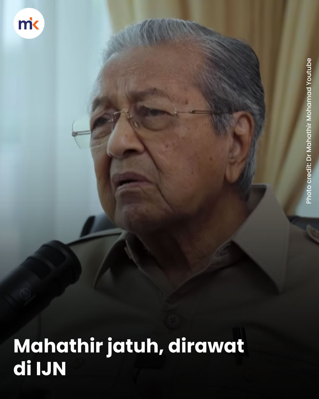 Mahathir jatuh, dirawat di IJN