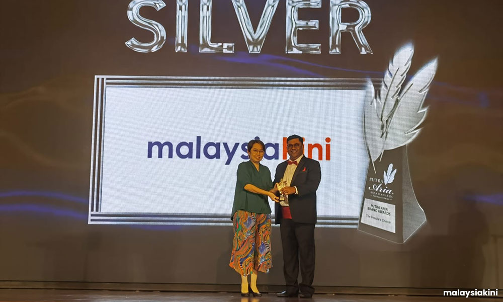 Malaysiakini raih anugerah perak di Putra Aria Brand Awards