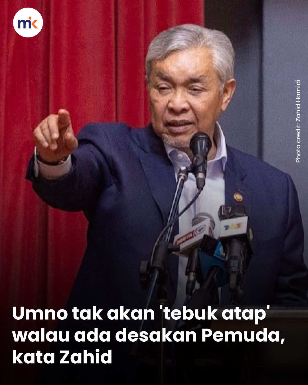 Umno tak akan 'tebuk atap' walau ada desakan Pemuda, kata Zahid