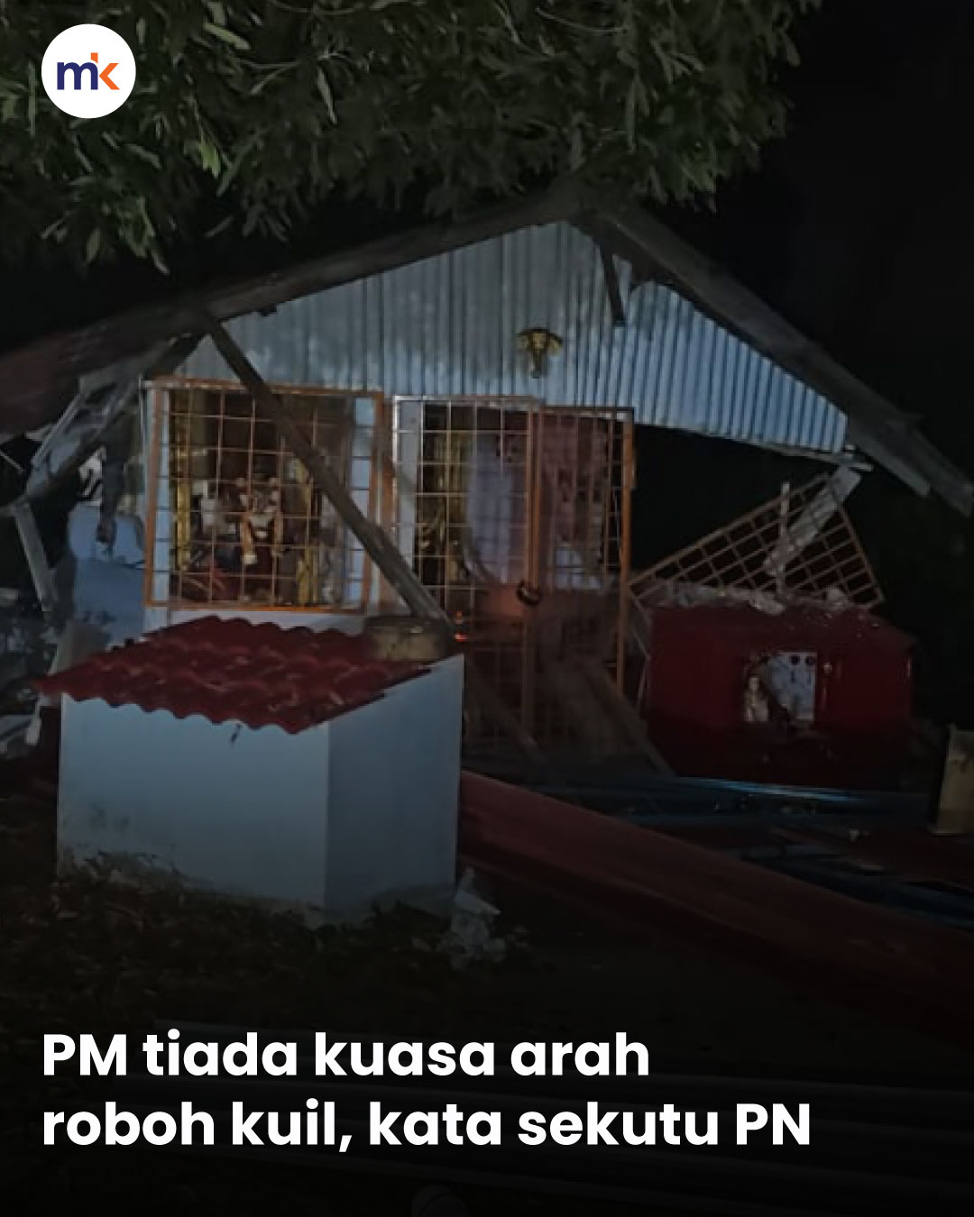 PM tiada kuasa arah roboh kuil, kata sekutu PN