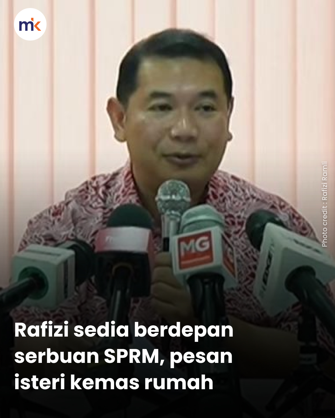 Rafizi sedia berdepan serbuan SPRM, pesan isteri kemas rumah