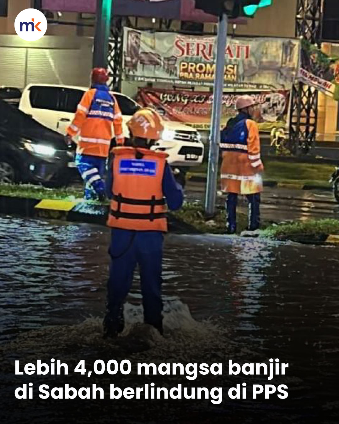 Lebih 4,000 mangsa banjir di Sabah berlindung di PPS