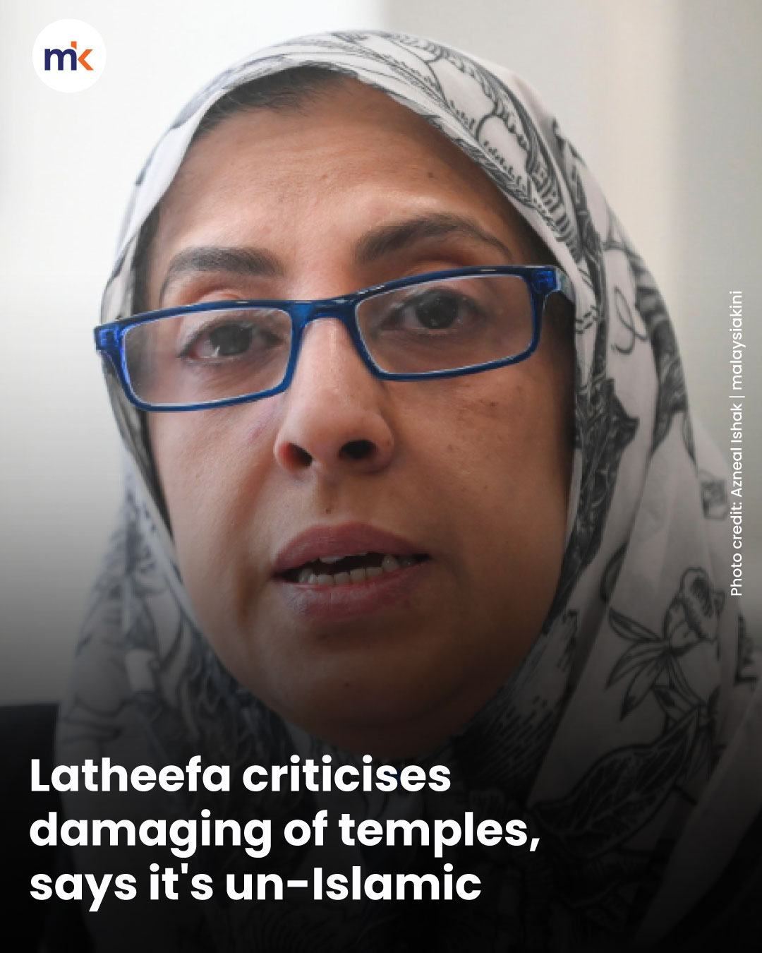 Latheefa criticises damaging of temples, says it's un-Islamic