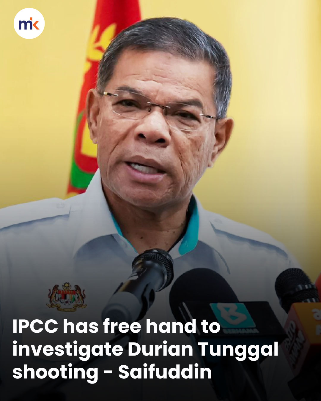 IPCC has free hand to investigate Durian Tunggal shooting - Saifuddin
