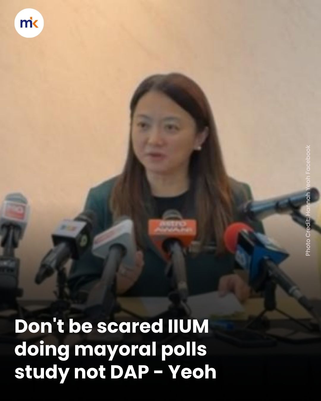 Don't be scared, IIUM doing mayoral polls study, not DAP - Yeoh