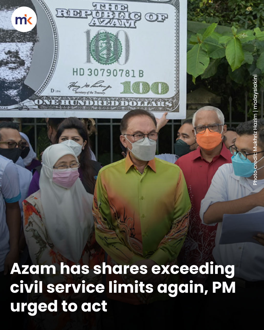 Azam has shares exceeding civil service limits again, PM urged to act