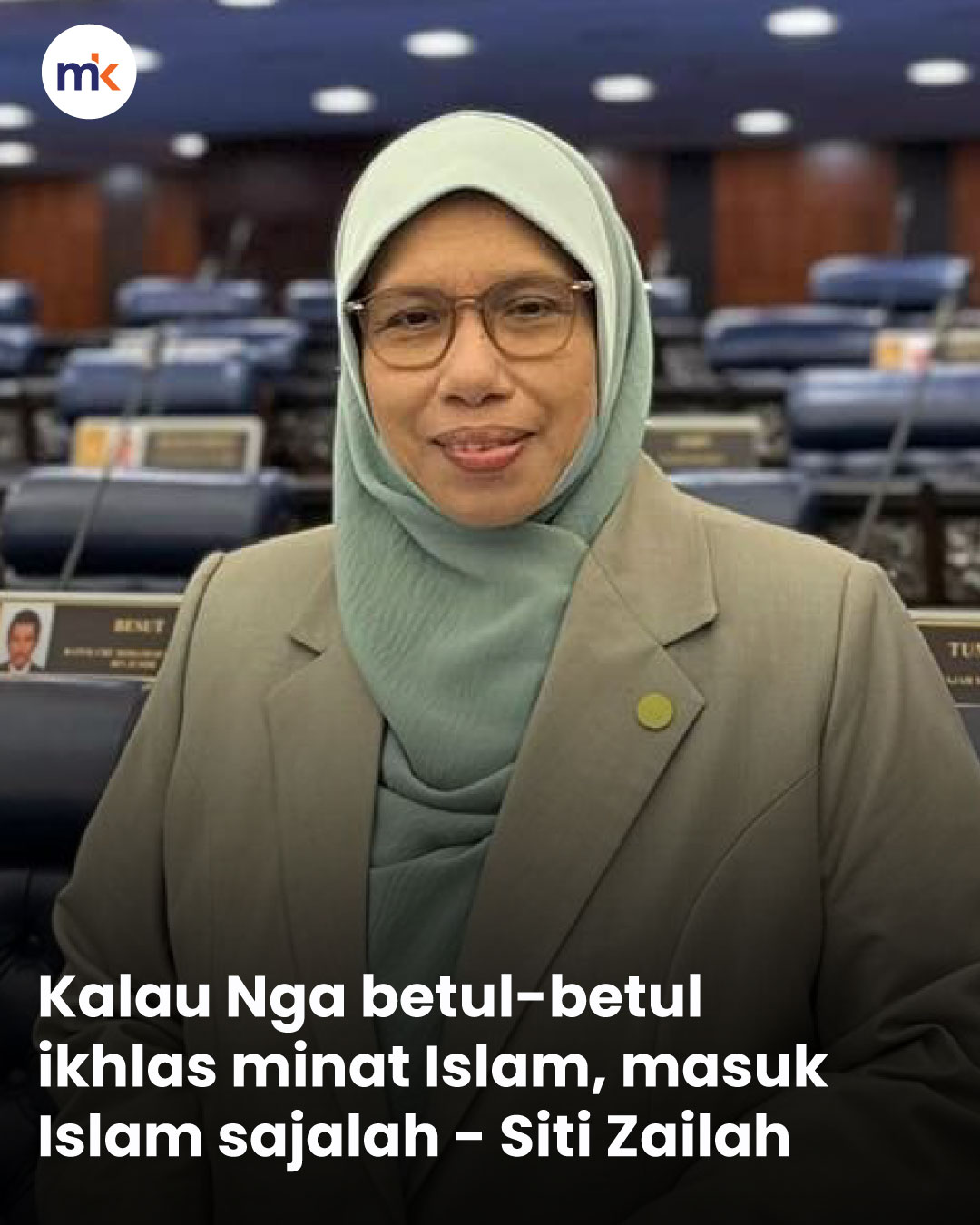 Kalau Nga betul-betul ikhlas minat Islam, masuk Islam sajalah - Siti Zailah