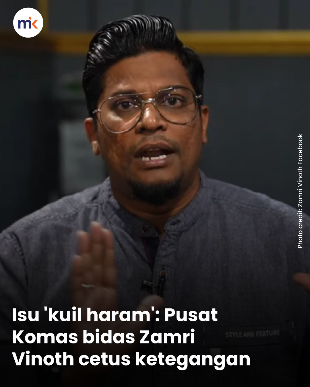 Isu 'kuil haram': Pusat Komas bidas Zamri Vinoth cetus ketegangan