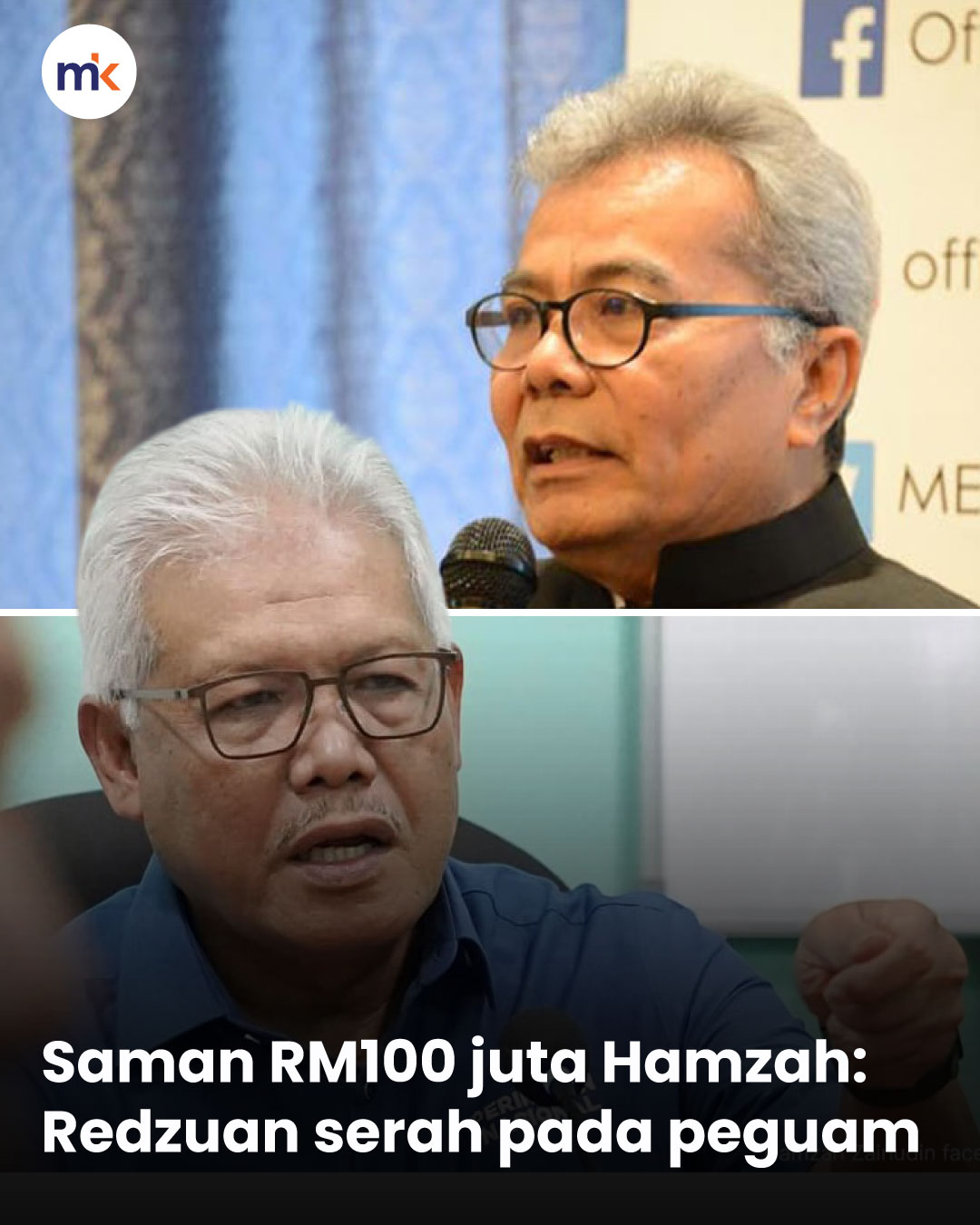 Saman RM100 juta Hamzah: Redzuan serah pada peguam