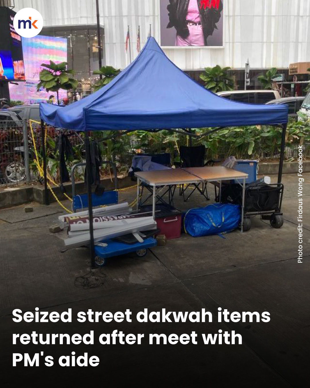Seized street dakwah items returned after meet with PM's aide