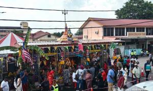 Hindu temple at Bukit Mertajam Hospital marks annual celebration amid protest threat